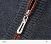 Men's Thick Warm Wool Sweater - Half-Zip, Stand Collar, Long Sleeve, Casual Knitwear