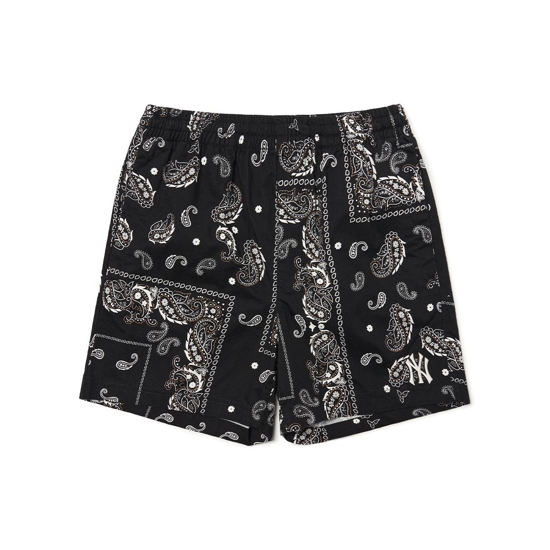 

New MLB Mlb Cashew Flower SS22 Shorts Unisex Black 3ASMP0223-50BKS S