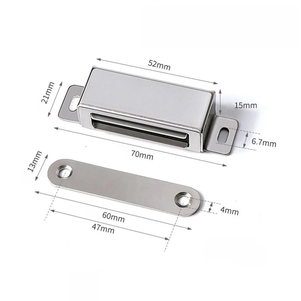 Magnetic Door Catch Strong Heavy Duty Cupboard Magnets Kitchen Cabinet Catches Magnet Latches Stainless Steel For Door Cupboard