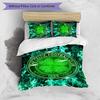 Set Biancheria da Letto Celtic FC Stampato 3 Pezzi Copripiumino Traspirante con Federe Biancheria da Letto Decorativa per Camera da Letto Casa