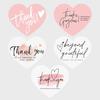 150 Pcs Love Heart Shaped Thank You Cards 2.36 X 2.76 Inch Blank Notecards Greeting Cards for Wedding Baby Shower Small Business