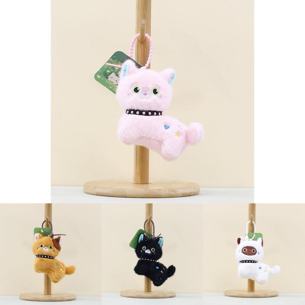 Cute And Cuddly Plush Cat Doll Pendant With Super Soft Fabric For Bags And Keyrings