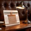 Monthly Chart Design Desk Calendar Wooden Monthly Chart Calendar  Gift For Colleagues