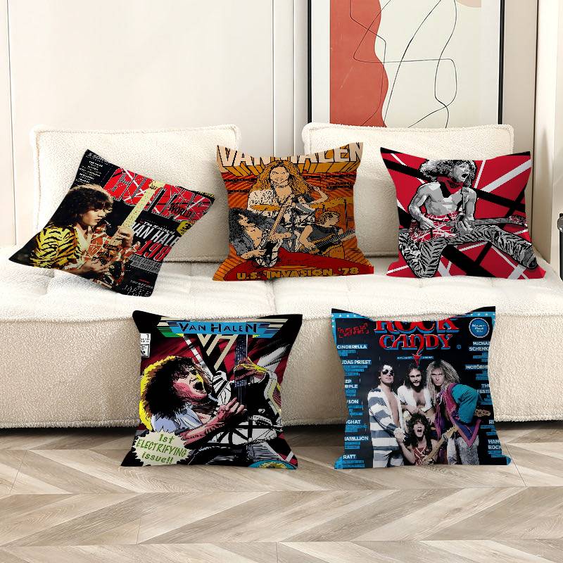 Federe E-Eddie V-Van H-Halen Biancheria da Letto per la Casa Copricuscino Decorativo Matrimonio Federa Super Morbida