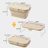 One Foldable Outdoor Picnic Basket, Portable, Lightweight, Durable, Multi-Functional, Large Capacity, with Built-in Table