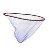 Ori Fishing Tackle Landing Net, Oval Nylon Net, 3-Section Mesh, 65cm x 50cm (Black)