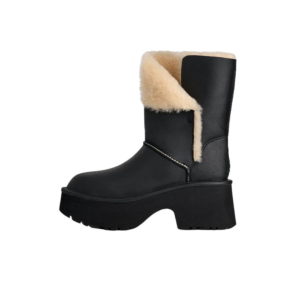 UGG Classic Novelty Esmee Warm Leather Fashionable Snow Boots Women boots Black 1172590-BLK
