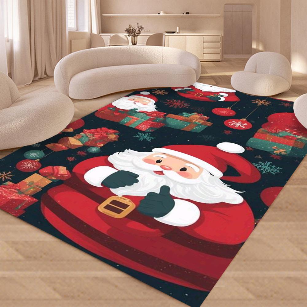 

Christmas Decoration Carpet Cartoon Santa Claus Living Room Rug Winter Warm Floor Mat Christmas New Year Decoration 40x60cm