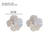 Large Flower Zircon Earrings for Women Luxury Design Study Earrings for Women Korean Fashion Zircon Accessories Christmas Gift