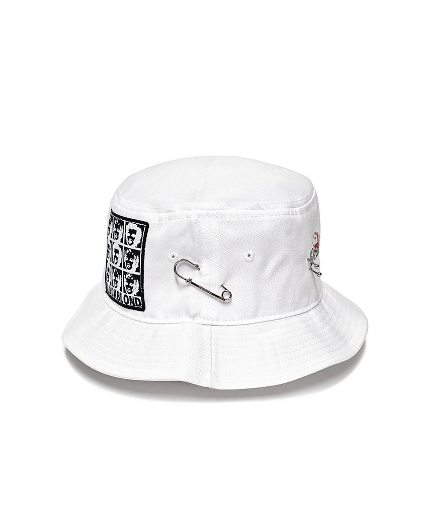 BLACKBLOND Vividi Energetic Patch Bucket Hat (White)