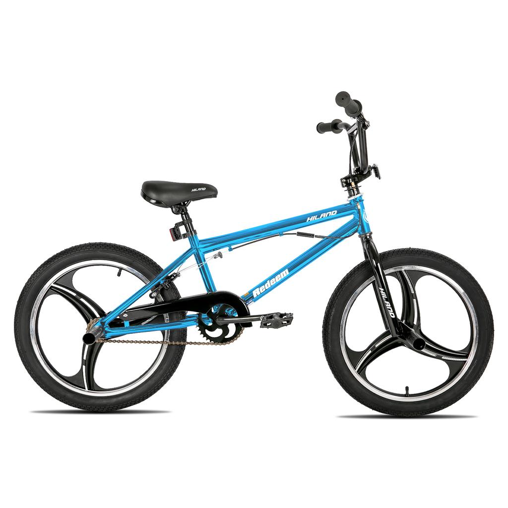 Hiland 20 Inch 3 5 Spoke Kids BMX Bike for Boys Girls Ages 5-12, 360 Degree Rotor Freestyle, 4 Pegs Single Speed Kid’s BMX