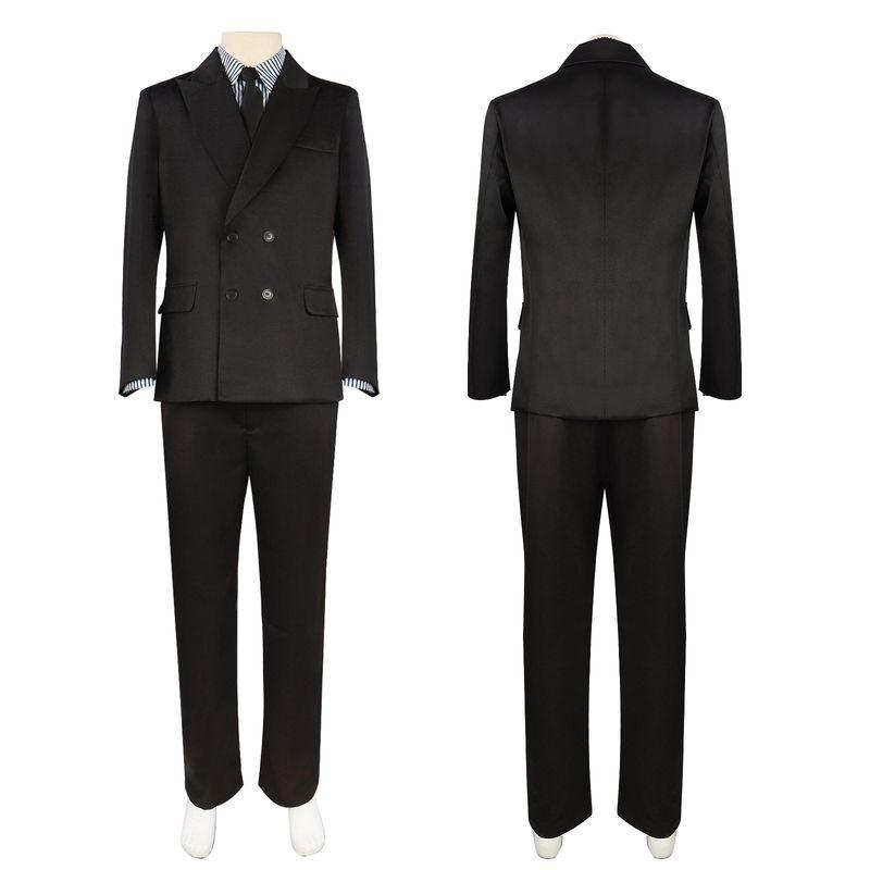 One Piece Sanji Cosplay Costume Onepiece Sanji Black Suit Real-Life Film and Television Role-Playing Costume