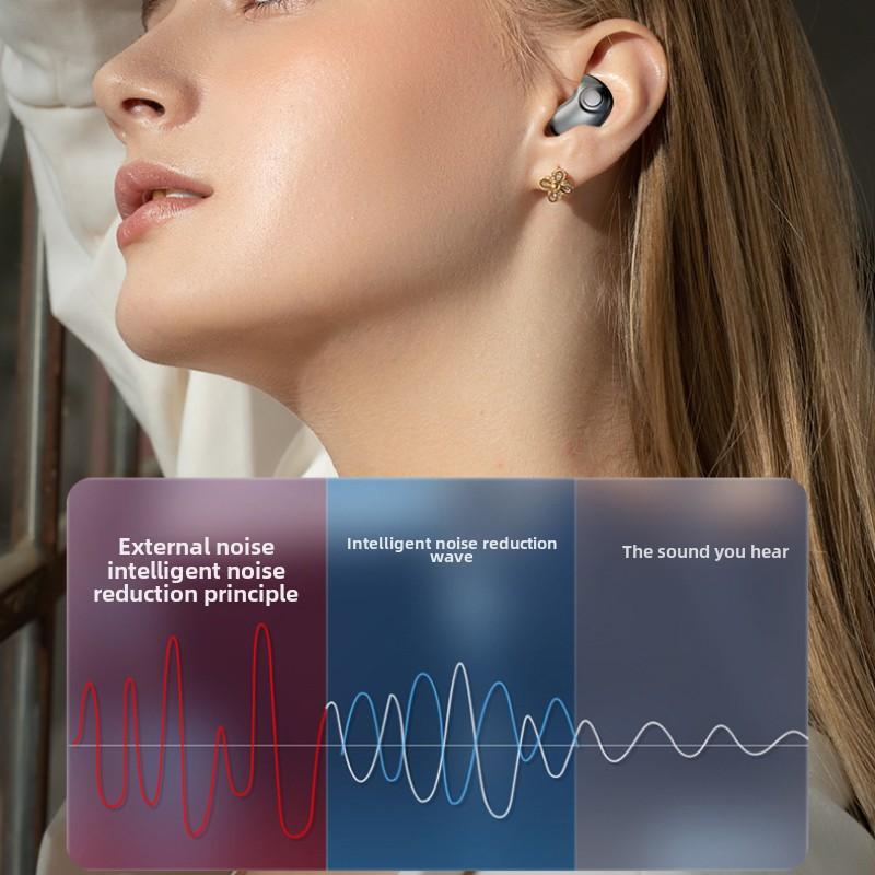 Bezdrátová Bluetooth sluchátka do uší TWS s kostním vedením 5.3, ultra dlouhá životnost, redukce hluku