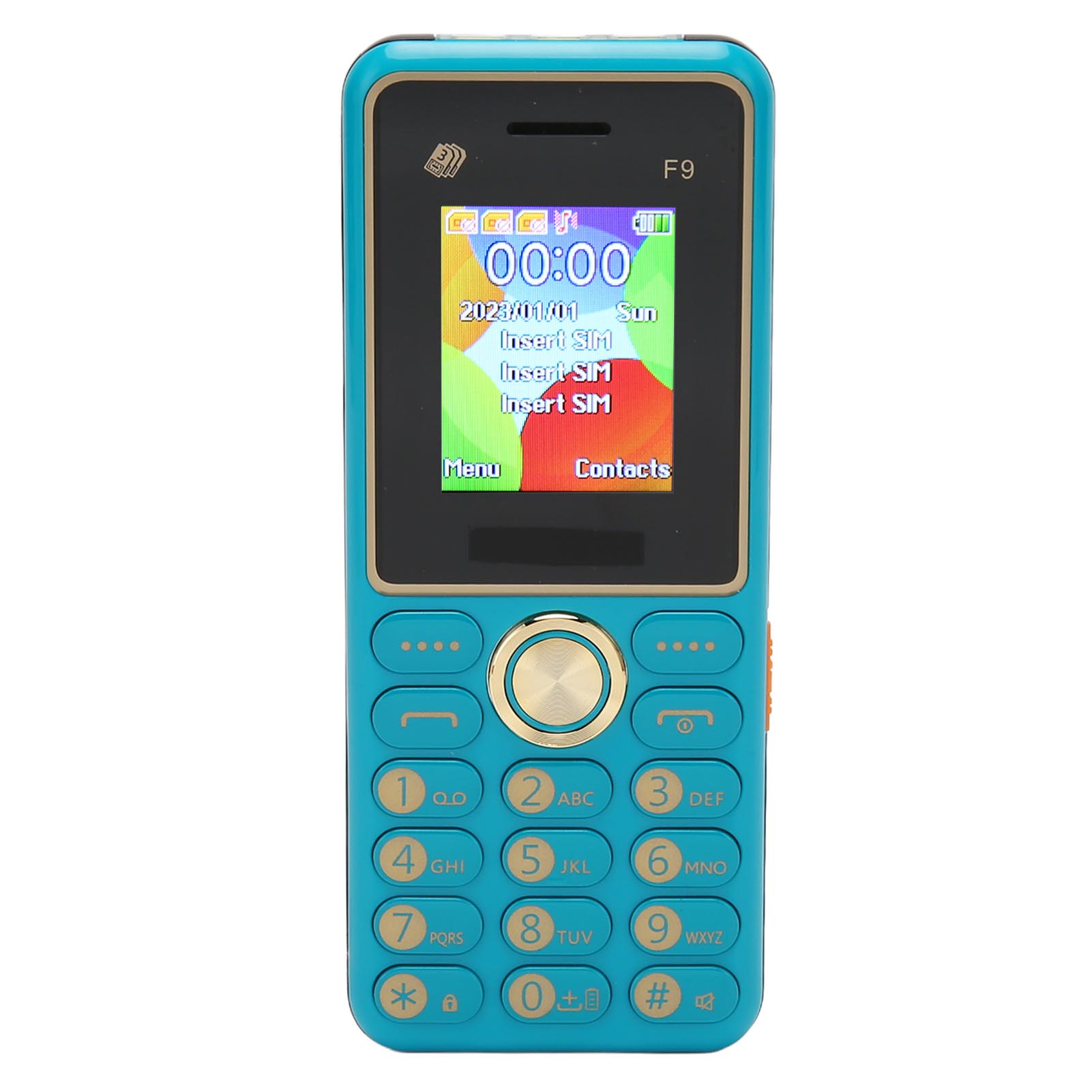 

Сотовый телефон с большой кнопкой, 3600 мАч, 3 карты, 3 режима ожидания, 2G GSM 100‑240 В, экран 1,8 дюйма, мобильный телефон для пожилых людей UK Plug зелёный