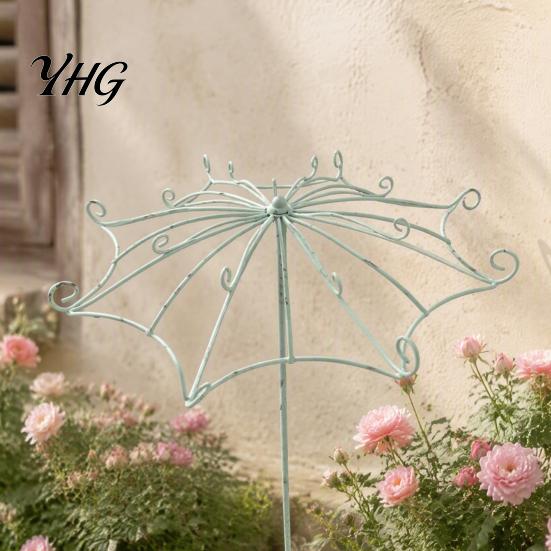 Sturdy Vertical Frame for Climbing Flowers Vintage Umbrella Garden Trellis, Metal Plant Support, Shape Style Trellis Roses Vines Clematis,