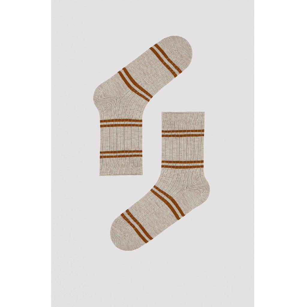 Block Striped 5 Socket Socks