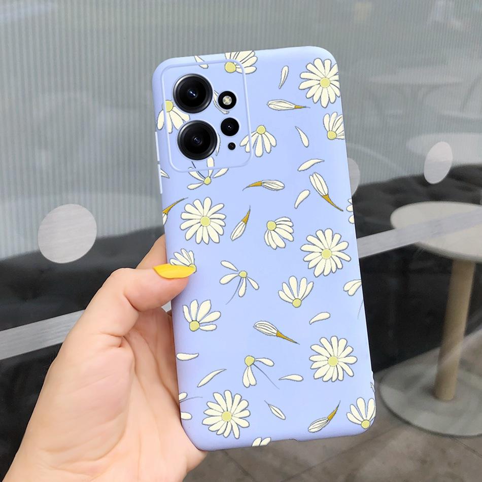 Case For Xiaomi Redmi Note 12 4G Note12 Pro Global Cute Sunflower Candy Color Soft Silicone Cover For Redmi Note 12 Pro 12Pro 5G