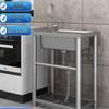 Stainless Steel Kitchen Sink with Faucet and Stand