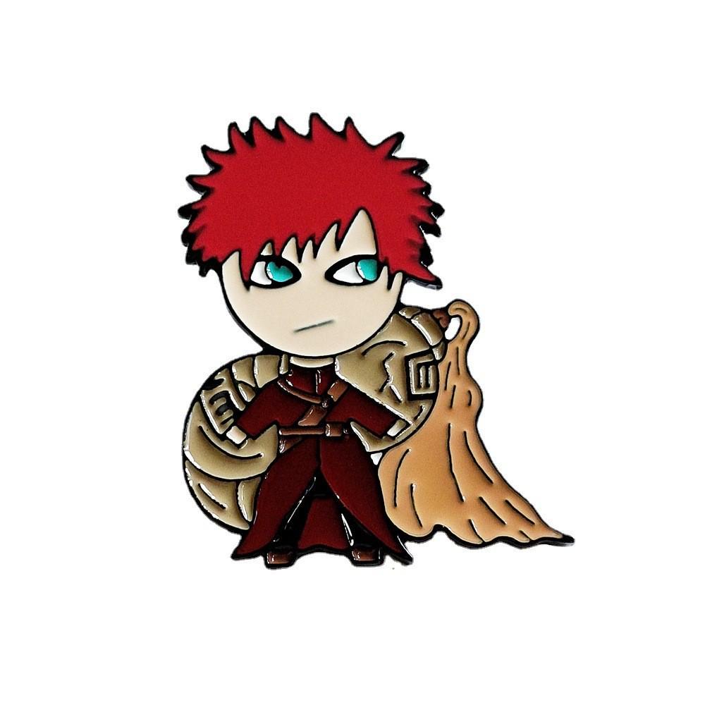 Gaara Naruto Anime Character Brooch - Japanese Style Cartoon Badge