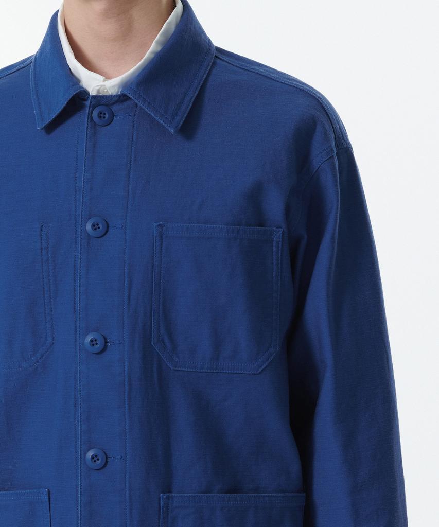 Musinsa Standard Back Satin Chore Jacket [French Blue]