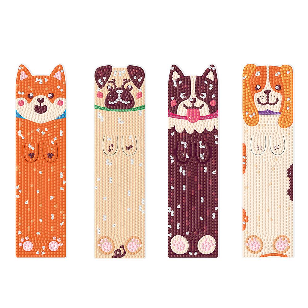 3Pcs Cat Patterns DIY Diamond Painting Bookmark Diamond Bookmark Art Projects for Beginners Ideal Choice for Home Office Use
