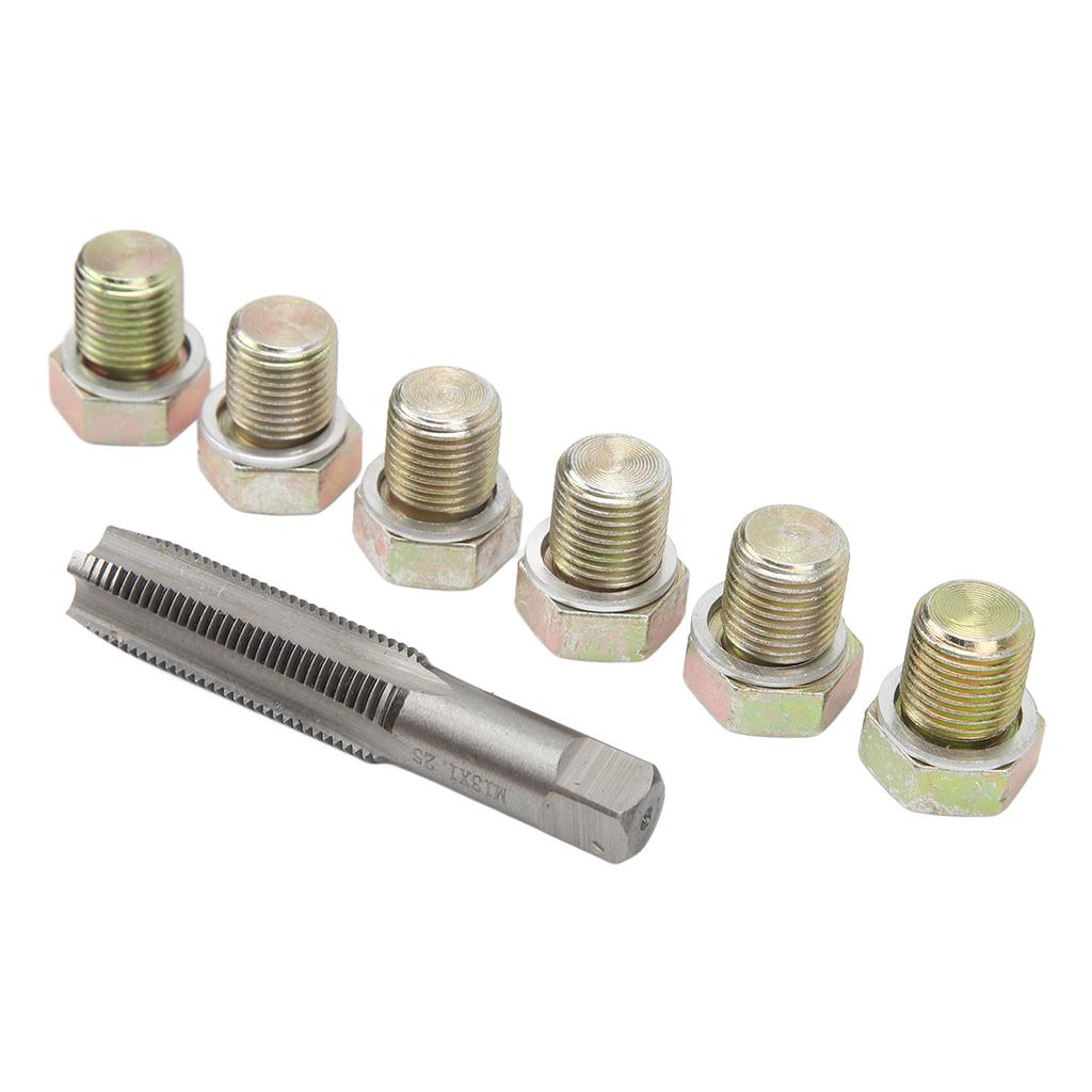 13Pcs Oil Drain Plug Thread Repair Kit M13 X 1.5mm Oil Pan Screws Rethread Tool Kit