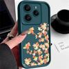 Orange Blossoms Floral Pattern Case For Xiaomi 14T 13T 11T Pro Funda Redmi Note 14 13 Pro 5G 4G 12 11 Shockproof Bumper Silicone Cover