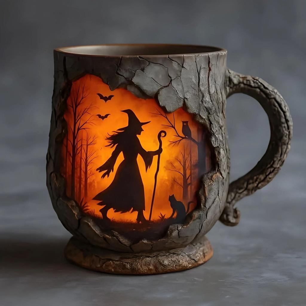 Mystical Forest Witch Mug Decorative Ceramic Cup