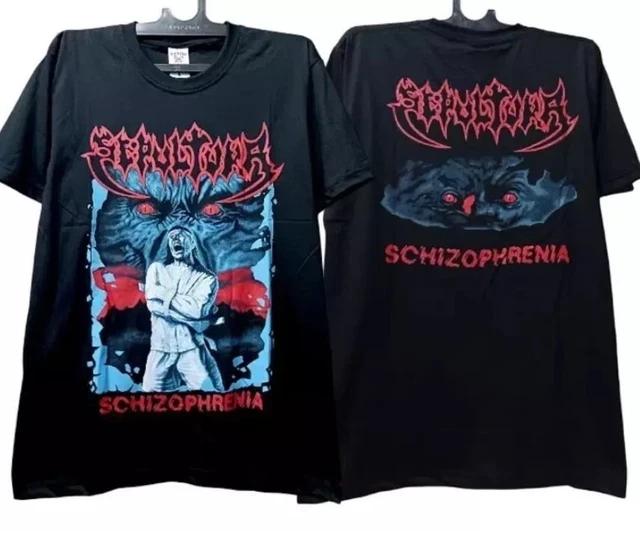Футболка унисекс с графическим принтом группы Sepultura, короткий рукав, черная, 2 стороны S