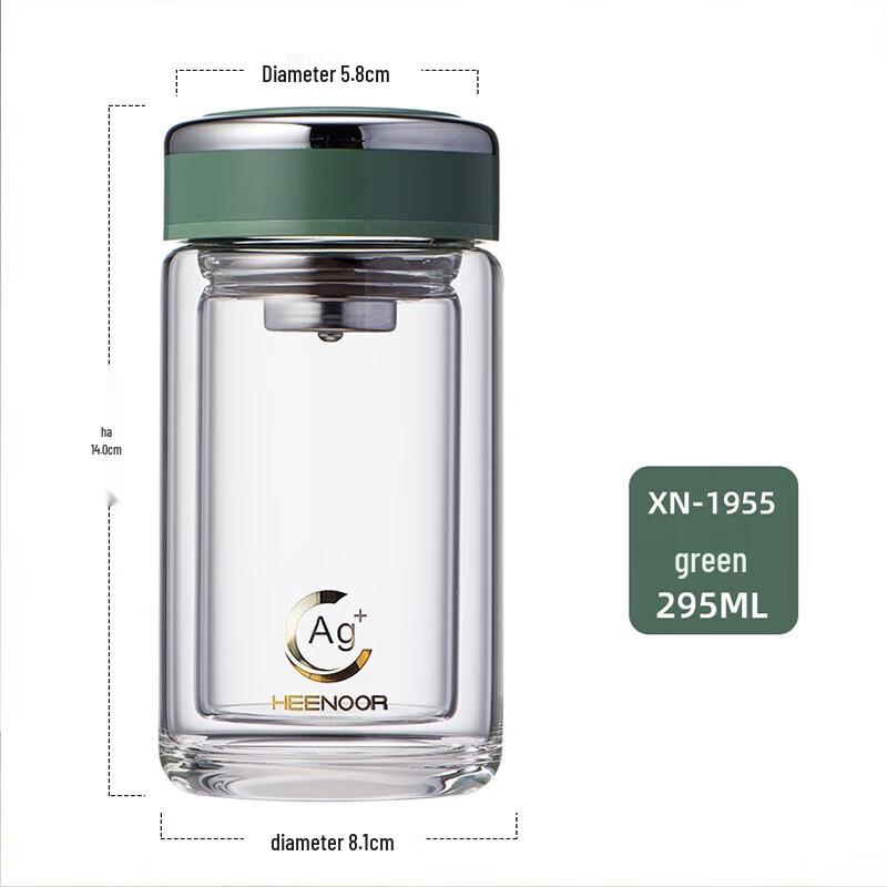 

Heenoor XN-1955 Double-Wall Insulated Glass Mug