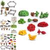 Authentic Plastic Farm Scene Animal Figurines Set With 36 Pieces For Creative Play