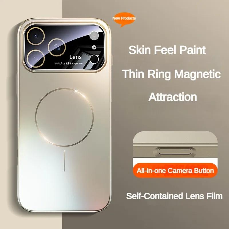 Hard PC Shockproof Protection Case For iPhone 17 Air 17 Pro Magsafe Wireless Charging Solid Color Cover For iPhone 17 Pro Max