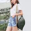 Vintage Chic Crossbody Sling Bag Adjustable Strap Buckle Closure Edge Paint Detailing Versatile Spacious Shoulder Bags For Women Travel Everyday Use