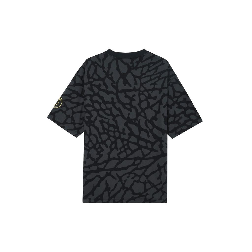 Jordan X PSG Collaboration Letter Print Crew Neck Casual Short Sleeve T-Shirt SS24 Men Tops Black FN5331-010