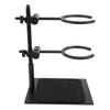 Pour Over Coffee Dripper Stand Multipurpose Double Layer Coffee Dripper Station with Glass Coffee Pot Black Coffee Cup