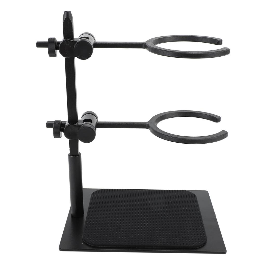 Pour Over Coffee Dripper Stand Multipurpose Double Layer Coffee Dripper Station with Glass Coffee Pot Black Coffee Cup