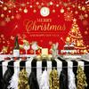 Merry Christmas  New Year banner  Christmas red and gold flag  Happy New Year background  party decoration