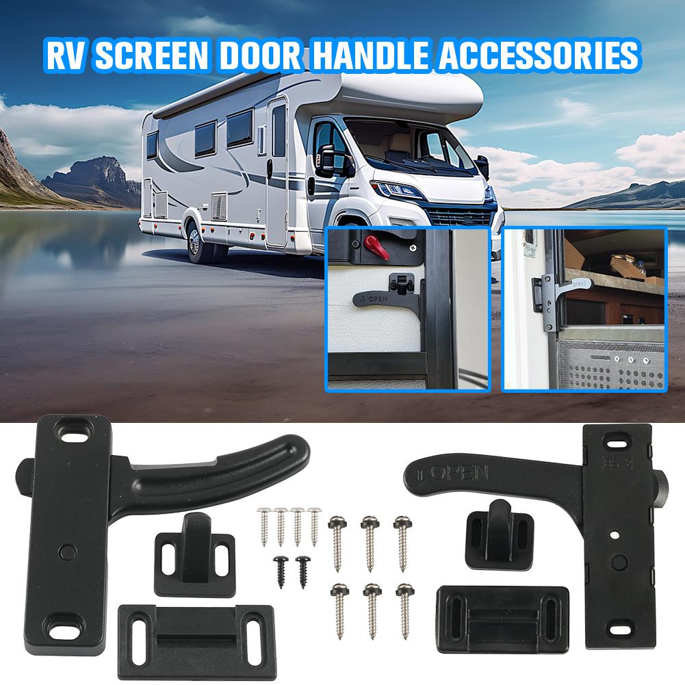New Rv Screen Door Latch Replacement Right Hand Handle Entry Door Latch Replacement Parts For Camper Motorhome Trailer W8A5