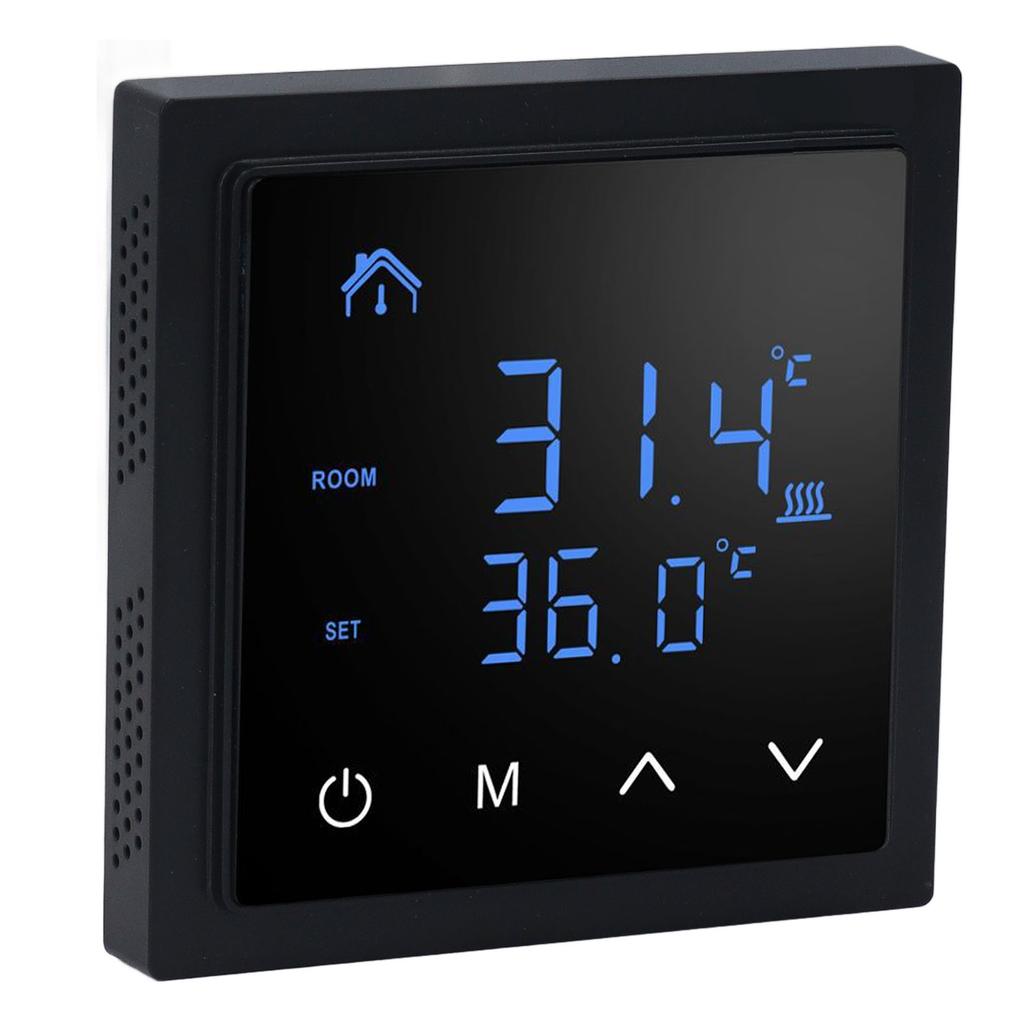 Electric Underfloor Heating Thermostat LED Display High Accuracy Anti False Contact Temperature Controller 16A