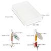 5Pcs Metal Spoon Spinner Lure Long Cast Metal Rotating Fishing Lure Hard Metal Spinner Baits with Hook Enduring