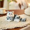Realistisch Kat Pluche Speelgoed Beeldje Verzamelaar Dier Model Voor Huisdecoratie En Cadeau