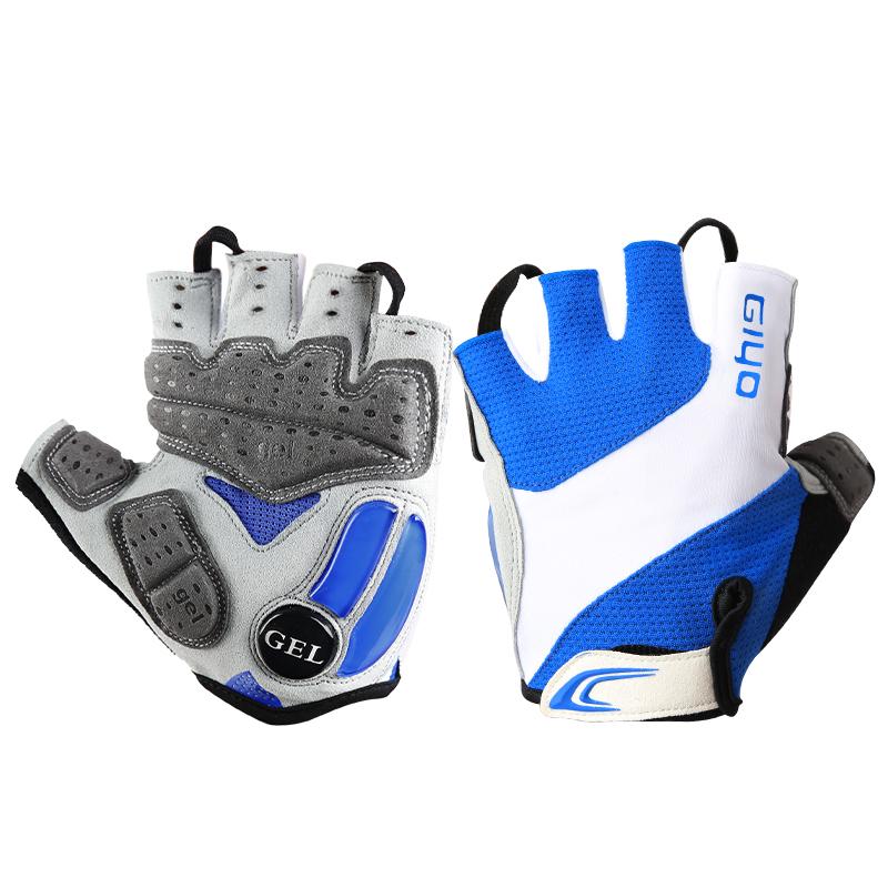 Guantes de Ciclismo Giyo sin Dedos Guantes de Medio Dedo para Bicicleta Tejido de Lycra Guantes Cortos Accesorios para Exteriores para Bicicleta de Montaña Bicicleta de Carretera