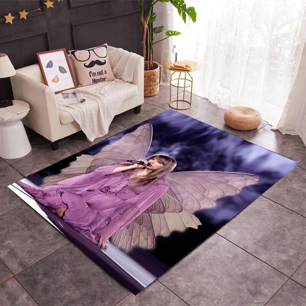 Taylor Swift Themed Anti-Slip Rugs - Polyester Home Decor, Suitable for Bedrooms, Living Rooms, Doorways, Studios, and Decorations