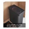 Yamazaki Jitsugyo Airtight Pet Food Stocker 12kg with Measuring Cup Black Approx. W41 X D24 X H42.5 (When Lid Is Open: Approx. H65.5) Cm Nooks Food