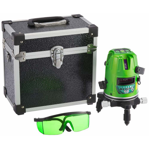 Y'sGOD JAPAN Green Alien Laser Level GA-06BB (4-Direction Square, 4 Vertical, 1 Horizontal Line)