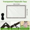 Lona Transparente Grossa Impermeável para Exterior Lona de Polietileno para Cobertura de Jardim Pátio Galinheiro Toldo de Varanda Planta Acampamento