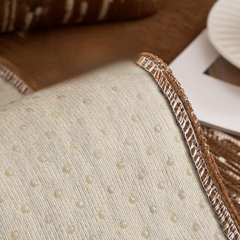 Four Season Universal Anti Slip Sofa Cover Comfortable Breathable Dust-proof Couch Cover Cloth   Chenier Sofa Cushion