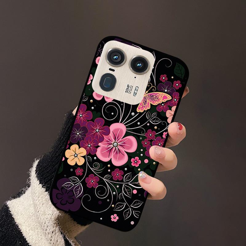 For Motorola Edge 50 Ultra Cover Flower TPU Silicon Back Soft Case Funda For Moto Edge 50 Fusion Edge50 Pro ultra Bumper Coque