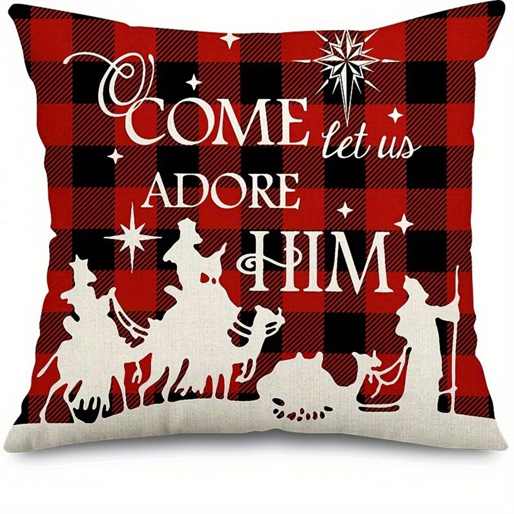 

Рождественское украшение наволочка Счастливого Рождества Новогодний подарок Гостиная Диван Подушка Чехол для комнаты украшение дома 40x40cm