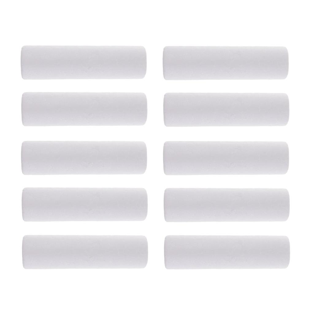 10 Pieces Blank White Cylinder Shape Styrofoam Foam Material for Kids Art Craft DIY Christmas Ornament Decoration